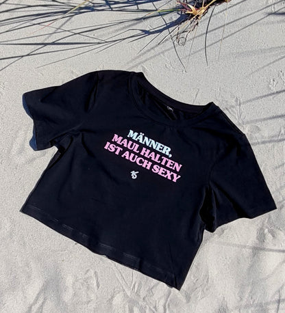 Maul halten Crop-Shirt