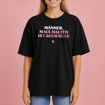 Maul halten Oversized-Shirt