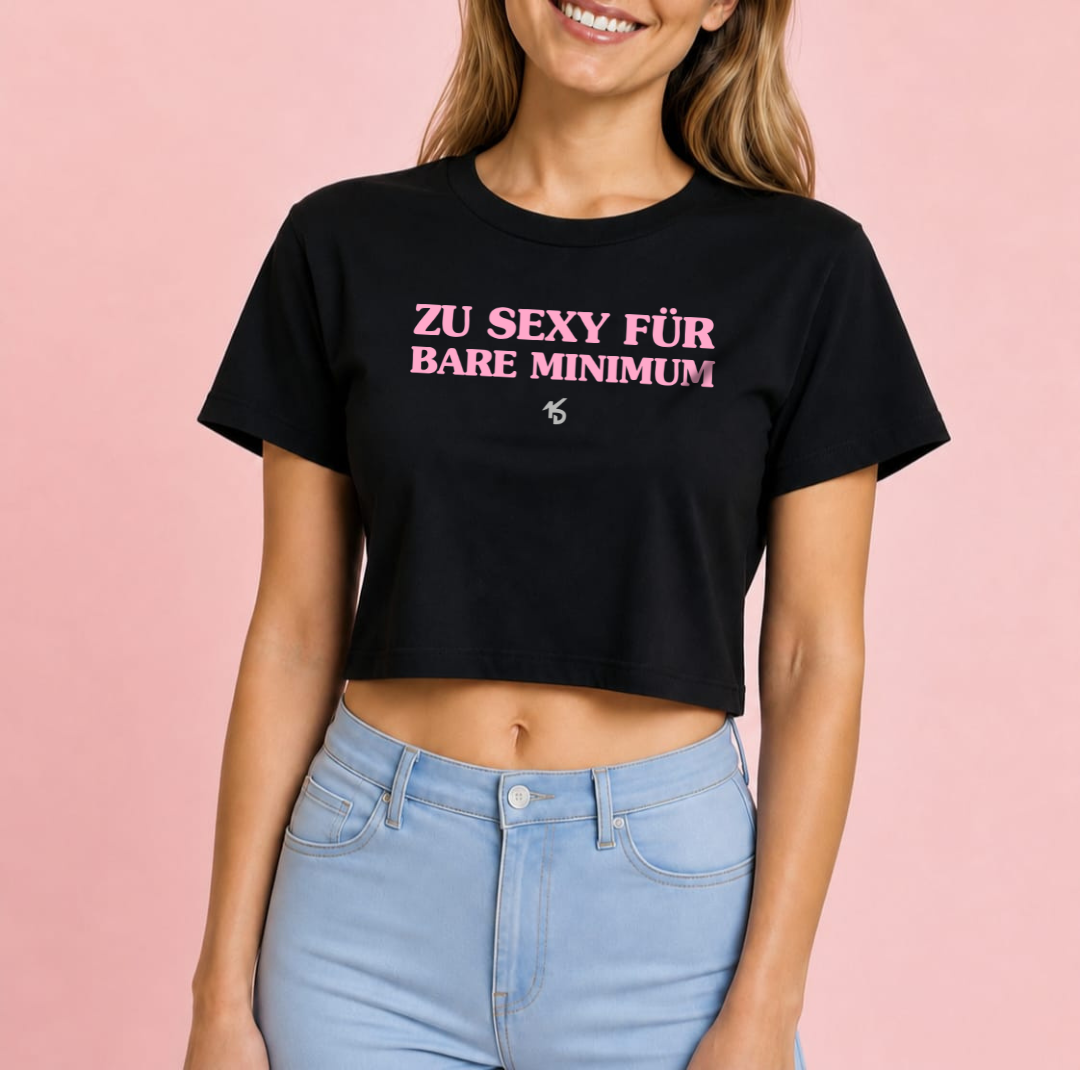 Zu sexy für Bare Minimum Crop-Shirt