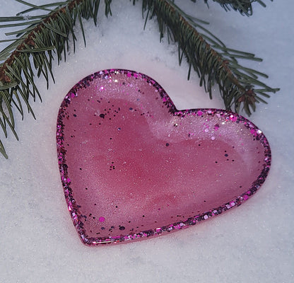 Handmade Herzschale (rot, pink, weiss)