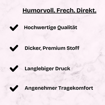 Ich bin nicht arrogant Oversized Hoodie