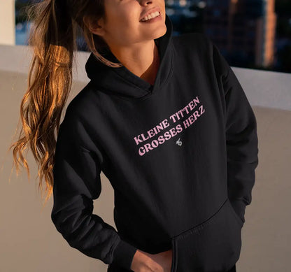 Kleine Titten großes Herz Oversized Hoodie