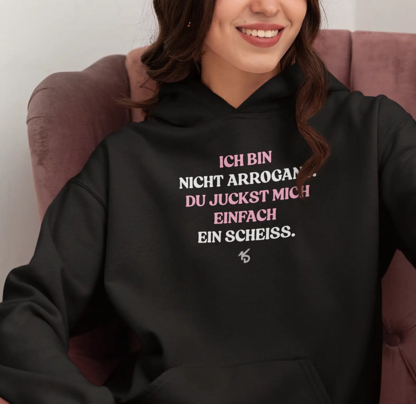 Ich bin nicht arrogant Oversized Hoodie