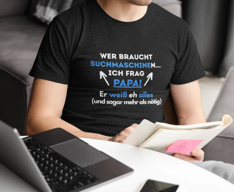 Suchmaschine Papa- T-Shirt